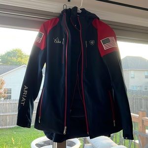 USA Team Ariat H20 Parka with Zip-In Vest